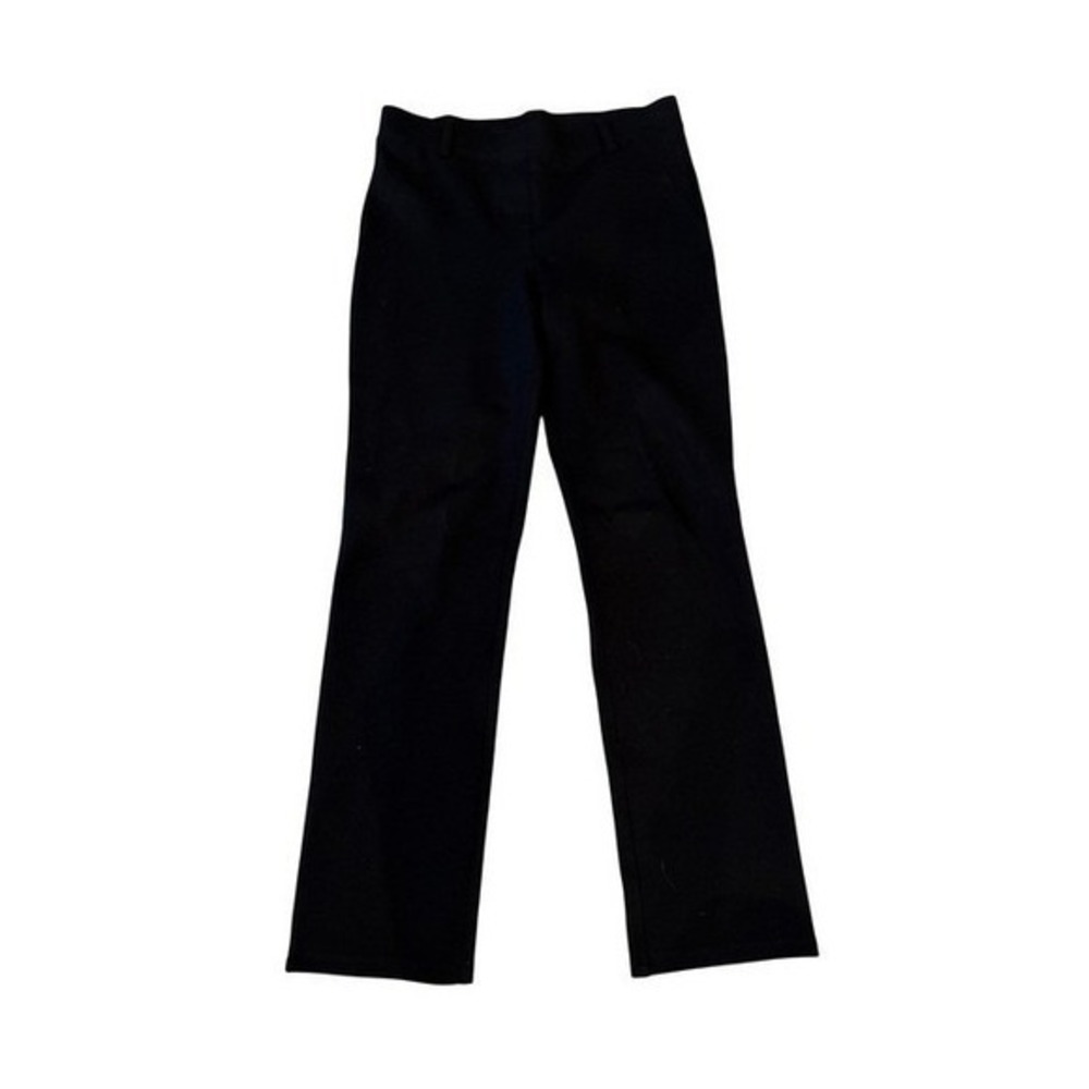 Quince Stretch Ponte Work Pants Pull On Straight Leg Black Trousers Capsule Sz S